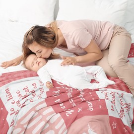 Baptism Gifts for Girl, Christian Gifts Blanket 40"X50", Baptism Decorations Throw, Baptism Gifts for Kid, Christening Gifts for Girls, Baptismal Gifts, Baby Baptism Gifts for Girl, Baptism Gift Idea