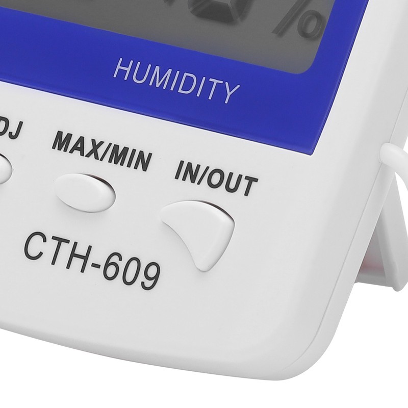 CTH‑609 Digital Thermometer Hygrometer Wall Mounted Temperature Humidity Meter for