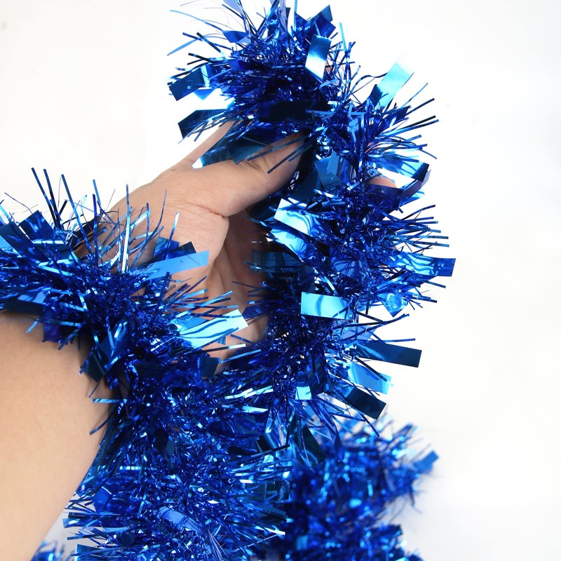Bluelves Christmas Garlands, 4 Pieces Tinsel Garland, 2 m Tinsel