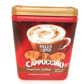 Hills Bros.Cappuccino, English Toffee Drink Mix, 453 g (1lb)