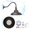 LEONLITE 14 Inch 3CCT LED Gooseneck Barn Light Fixture, Dusk