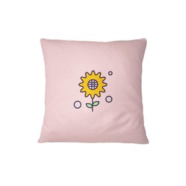 Bona Basics, Dekorative Kissenhülle, Heimdekoration, für Sofa, Cafeteria, Größe: 60x60 cm, Farbe:Hellrosa