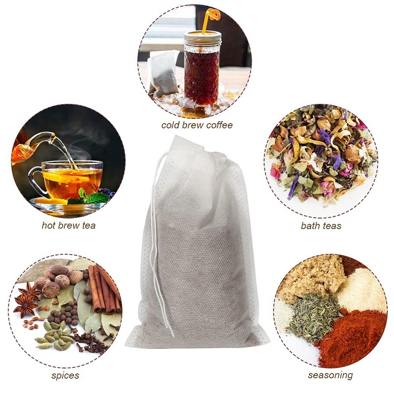 50pcs No Mess Cold Brew Bags, 4x6 inch Disposable Coffee
