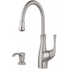 Pfister F-072-VVSS Vosa Single Handle Kitchen Faucet with Soap Dispenser