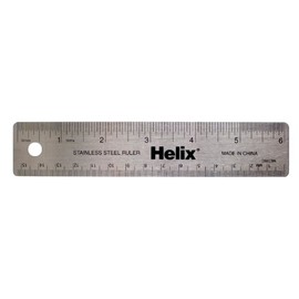 Helix Stainless Steel Ruler 6" / 15cm (13006)