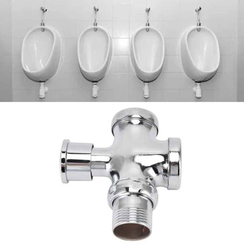 Urinal Flush Valve with Push Button Toilet Delay Flushing Valve