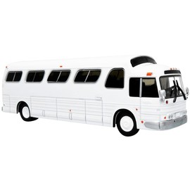 1966 PD4107 Buffalo Coach Bus Blank White Vintage Bus & Motorcoach Collection 1/87 Diecast Model by Iconic Replicas 87-0288