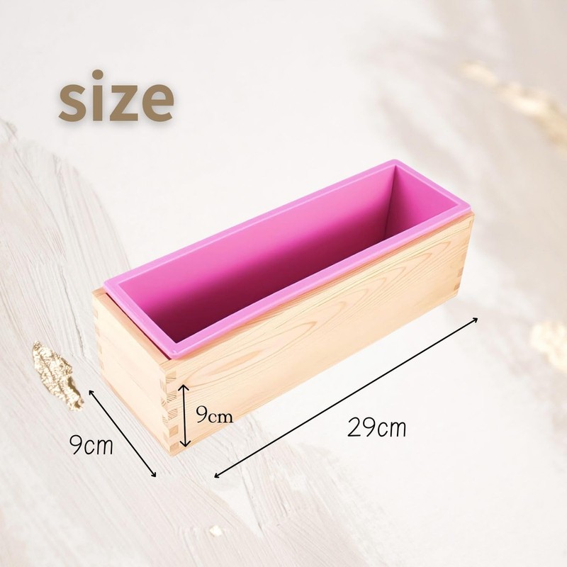 [sunbobby] Handmade Soap Kit, Wood Soap Mold Cold Process Soap