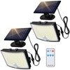Adiding Solar Outdoor Lights, 202 LEDs Flood Lights with 16.4