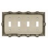 Franklin Brass 64461 Pineapple Quad Toggle Switch Wall Plate/Switch Plate/Cover,