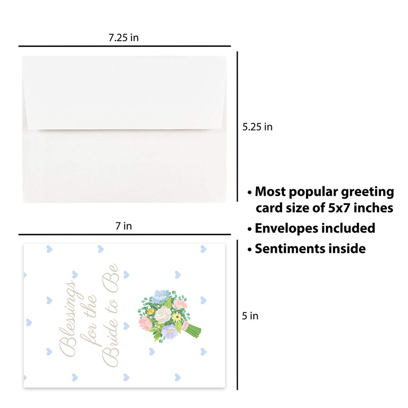 Christian Bridal Shower Card for Christian Bride 5x7Inch Card Christian