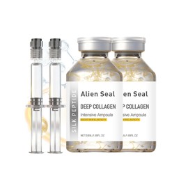 Ampolla de elevación intensiva de péptido de seda | Hidrata, reafirma y levanta, esencia facial coreana antienvejecimiento, suaviza las arrugas, mejora la elasticidad | Regalo de Navidad para mujeres, 1.7 fl oz/1 ampolla (2 unidades, 1)