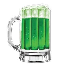 Saint Patrick's Day Drink Green Beer - 3" Vinyl Sticker - for Car Laptop I-Pad Phone Helmet Hard Hat - Waterproof Decal