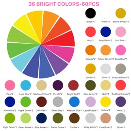 HAWERSI HTV Heat Transfer Vinyl Bundle for Cricut Joy Xtra,60 Pack 12" x 8.5" Iron on Vinyl Heat Press Accessories,36 Assorted Colors Material Bundle for T-shirt,Heat Press Machine and Cutting Machine