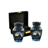 AWESOME MEMORIES Midnight Wolves Handcrafted Keepsake Urn - 2 Mini