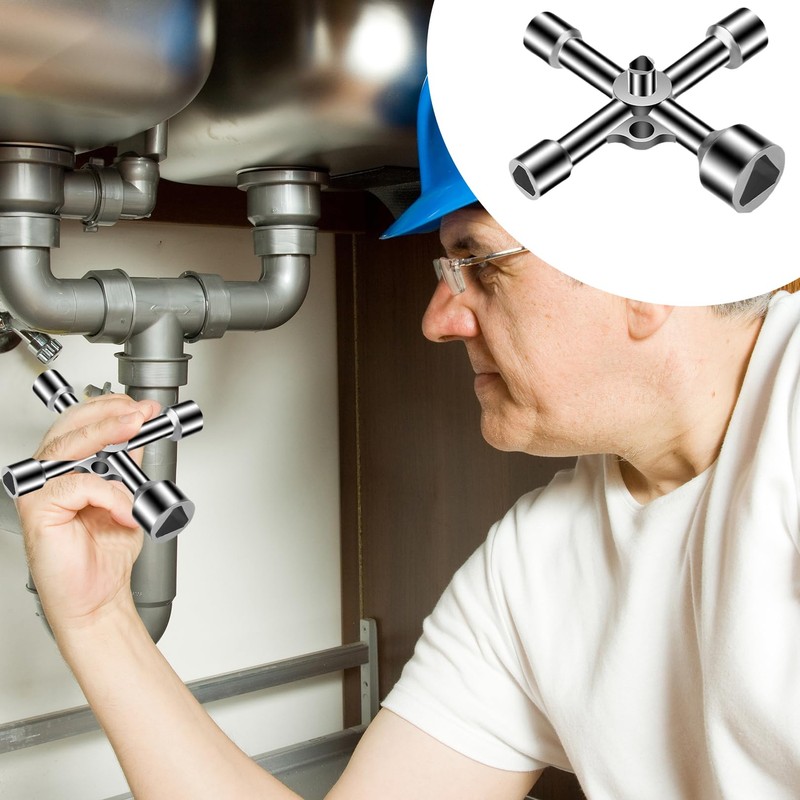 IUHRIE Triangular key, triangular, universal, construction key set, triangular multifunctional