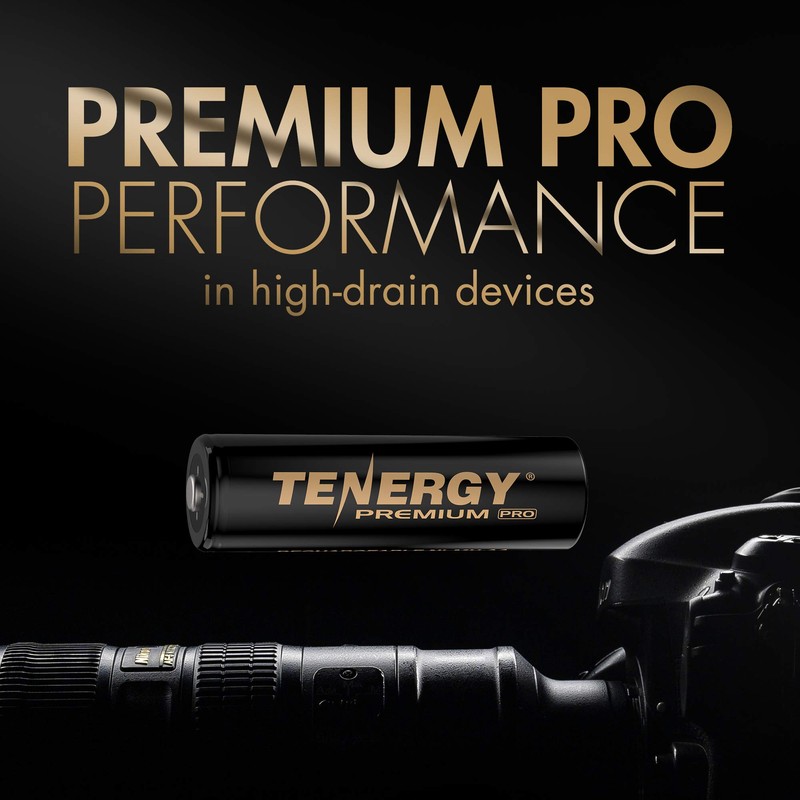 Tenergy Premium PRO Rechargeable AA Batteries, High Capacity 2800mAh NiMH