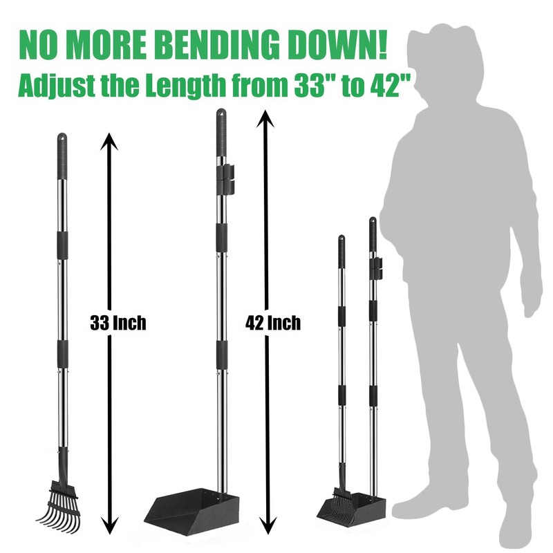 6Pack - Large Dog Pooper Scooper for yard - 20L