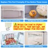 242303001 Refrigerator Damper Assembly Air Damper Control Replacement Compatible with