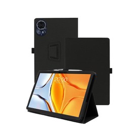 Case for Teclast T70 14.1-inch Android 14 Tablet 2024 Release,WUNIAK Premium Leather Business Folio Stand Cover with Hand Strap for Tablet,Black.