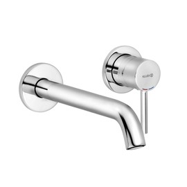 Kludi Bozz 382450576 Washbasin 2-Hole Wall-Mounted Single-Lever Mixer Tap Chrome