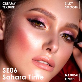 FOCALLURE 3 PCS Liquid Contour Stick,Moisturizing Highlighter,Blush and Bronzer,Silky Cream Contouring Pen with Soft Cushion Applicator,Long Lasting Face Illuminator Makeup (Sahara Time)