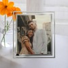 Cokiyaya 8×10 Picture Frame, Silver Glass Photo Holder, Tabletop Use