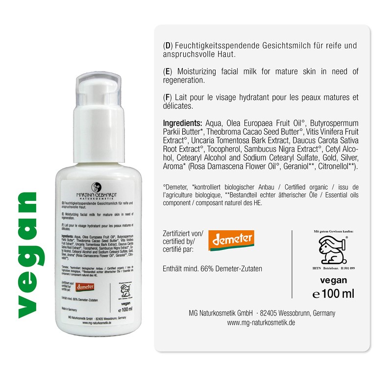 Martina Gebhardt Happy Aging Face Lotion (100 ml) • Organic