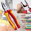 WEDO Insulated Combination Pliers, VDE 1000 V Lineman's Pliers, Combination