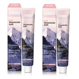 Pink Mountain Tooth Paste with Himalayan Pink Salt 100g - 2 Pack - Natural Oral Care with 96.2% Natural Ingredients - Toothpaste for Daily - Natural Ingredients - Mild Mint Flavor