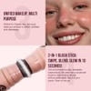 Multi-Use Waterproof Makeup Cream Blush Stick with Brush, Unidollss 3-in-1