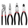 4 Pack 8" Multi Tool Pliers Set,Cr-V Combination Pliers,Including Groove