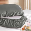 Manyshofu Satin Pillowcases for Hair Protection - 1Pcs Grey Pillow