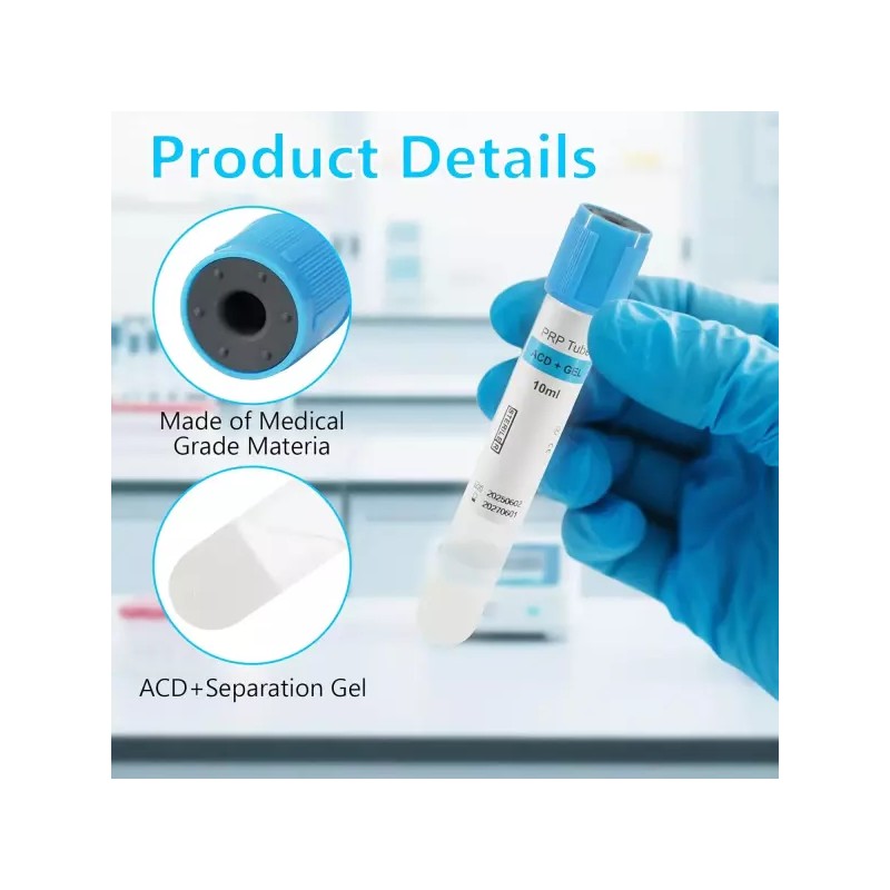 ACD 및 분리 젤이 포함된 10Pcs 10ml PRP 튜브 -