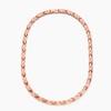Lobyka Germanium Necklace, Women's, Titanium, Hematite, Pink Gold, Birthday Gift,