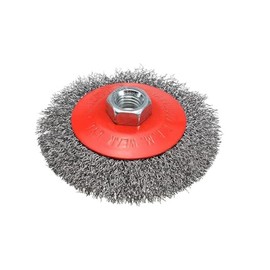 Hengriacly Weed Brush, M10 x 1.25 Wild Herb Brush for Grass Trimmer, Brush Cutter, Brush Cutter for Weed Removal, Fine Wire Brush, 4 Inches