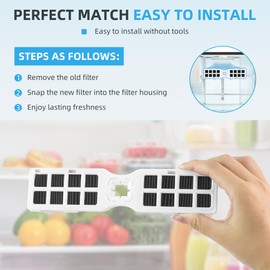 AMI PARTS Pure Air AF-2 Air Filter Replacement for Frigida-ire Refrigerator or Frigida Bottom-Mount Refrigerator frgpaaf 2 GRFC2353AD0 GRFS2853AD1 GRFN2853AF1 PRFS2883AF1 FRFC2323AS2 （6 PACK）