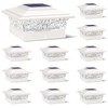 Solar Post Cap Lights Outdoor 12pack, Waterproof Solar Powered Deck