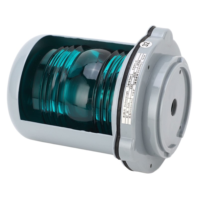 Luz de Navegación LED DC24V 25W Estribor Ancla Verde Mástil