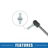 A ABSOPRO Car Gas Spring Mounting Bracket 10mm Ball Stud