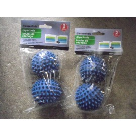 Essentials New 2 bags   Essentials Dryer Balls Reduces Drying Time Static & Softens Laundry