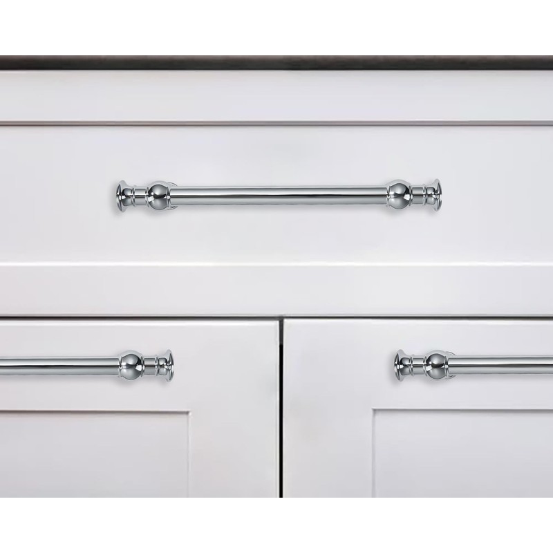CABDM 10 Pack 5 Inch Hole Center Polished Chrome Cabinet