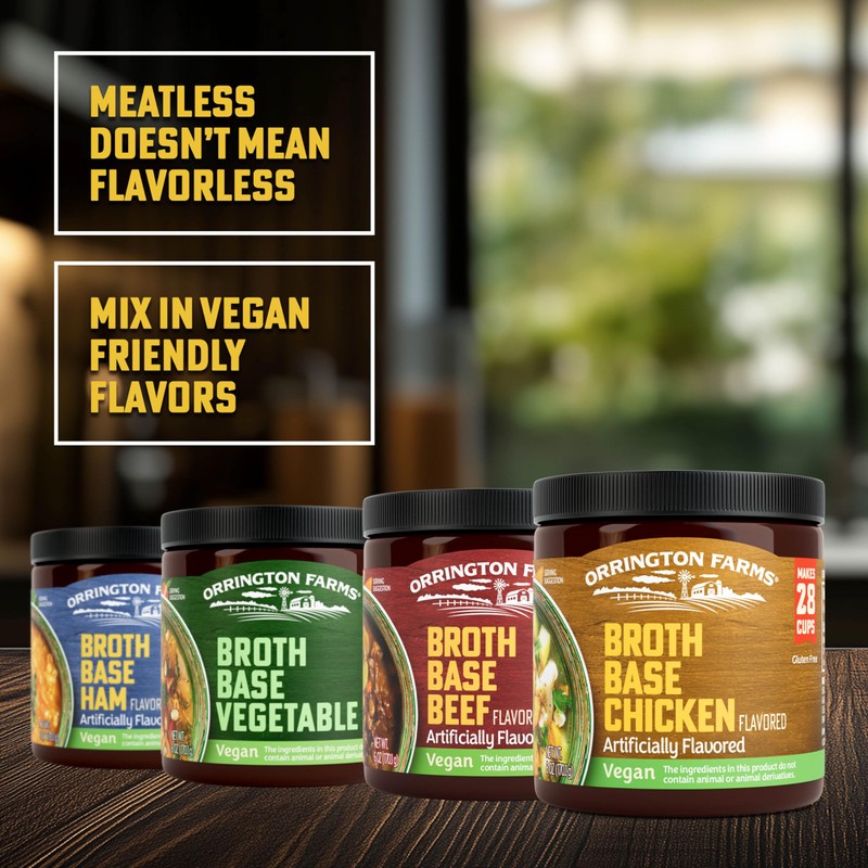 Orrington Farm Vegan Vegetable Flavored Broth Base, Bring Flavor to