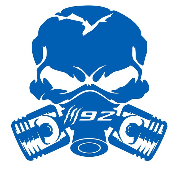 UR Impressions ABlu Claw Marks 392 Piston Gas Mask Skull