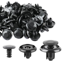 MOTOALL Nylon Front Fender Liner Trim Panel Bumper Shield Retainer Fastener Rivet Push-Type Clips for 8mm Hole Honda Acura 91512-SX0-003 (100pcs)