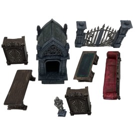 Grinning Gargoyle - Vampire Domain DnD Terrain - Detailed 3D Fantasy Terrain for Miniatures - Pre-Assembled Tabletop DnD Accessories for Fantasy Role-Playing Games - DnD Tokens for Table Top Games