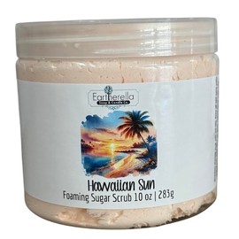 HAWAIIAN SUN Exfoliating Foaming Sugar Body Scrub, 10 oz jar