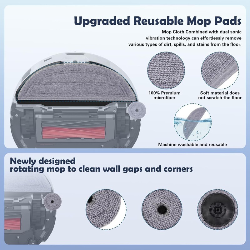 S8 Maxv Accessories Kit Compatible with Roborock S8 Max/MaxV Ultra