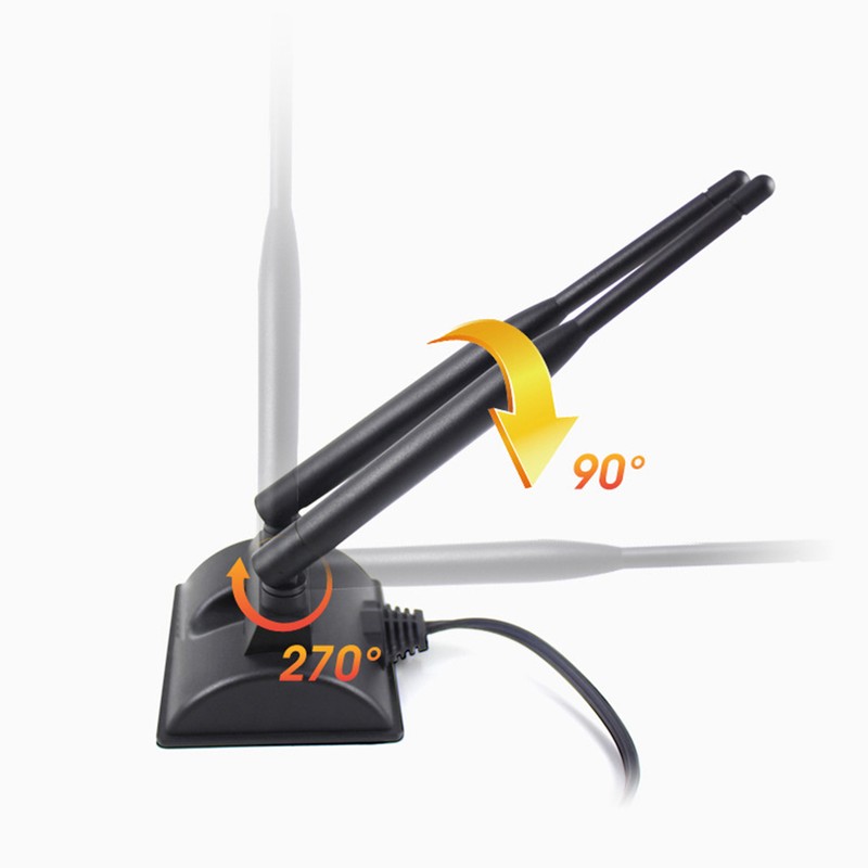 WiFi Antenna 2.4G/5G Dual Band 6DBI RPSMA Kit for Wireless