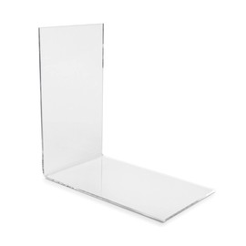 Pack of 10 Vitadisplays® Eco Bookend Corner, Book Holder, Shelf Support for Books, Made from Original Plexiglas (Pack of 10), transparent large